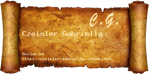 Czeisler Gabriella névjegykártya